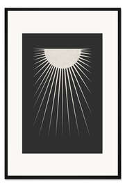 Gerahmter Kunstdruck Minimal Moon