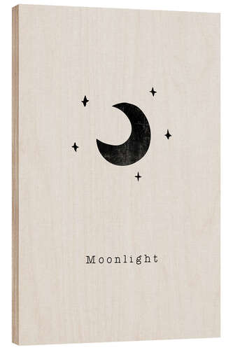 Wood print Moonlight