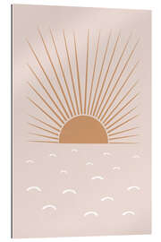 Tableau en plexi-alu Blush Sun