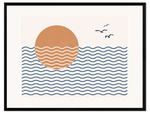Framed art print Day at the sea