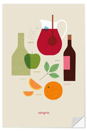 Wandsticker Sangria