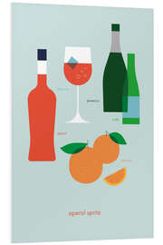 Foam board print Aperol Spritz ingredients