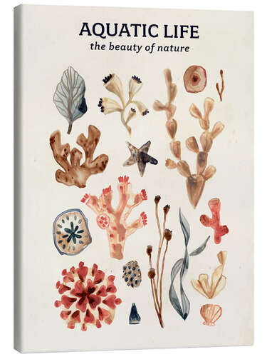 Stampa su tela Aquatic Life - The beauty of nature II