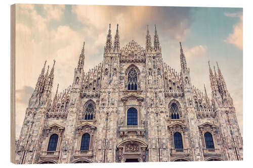 Holzbild Duomo Di Milano