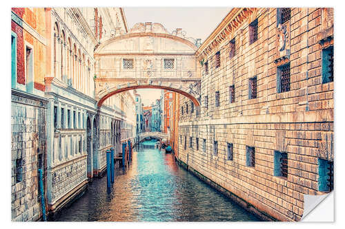 Selvklebende plakat Bridge of Sighs