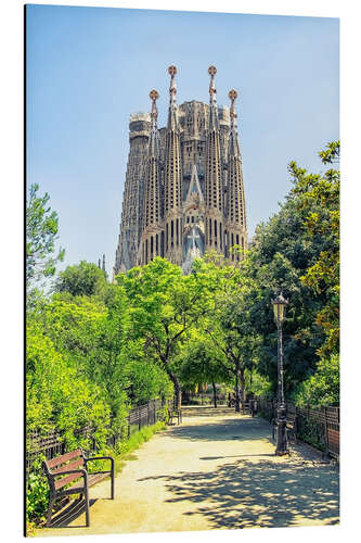 Aluminium print Sagrada Familia