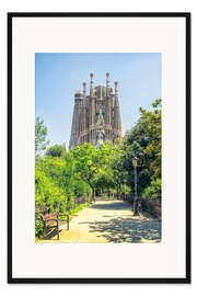 Gerahmter Kunstdruck Sagrada Familia