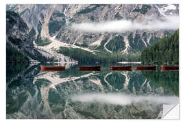 Autocolante decorativo Boats on the lake