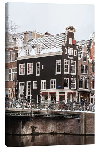 Canvas print A Winter Day In Amsterdam
