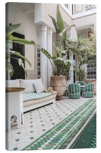 Stampa su tela Tropical riad