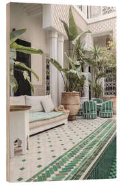 Tableau en bois Tropical riad