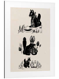 Magnettafel Fuchsstatuen