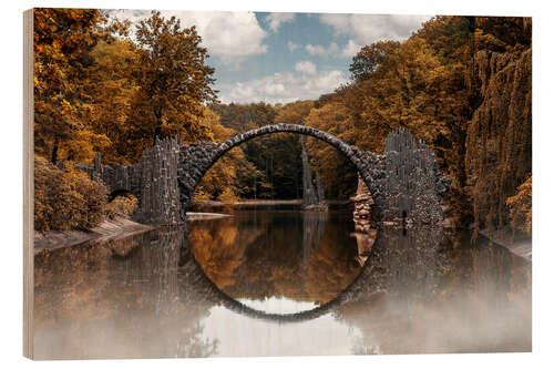 Wood print Devil Bridge in Kremlau