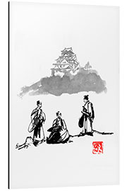 Tableau en aluminium Three samurais