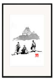 Gerahmter Kunstdruck Drei Samurais