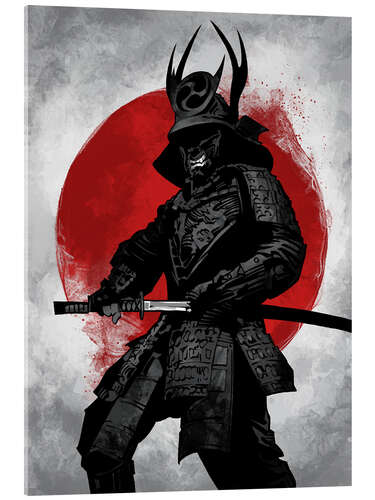 Tableau en verre acrylique Samurai I