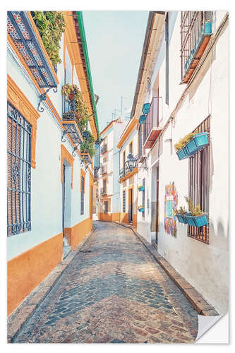 Selvklebende plakat Cordoba Street