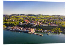 Akrylbilde A bird&#039;s eye view of Meersburg on Lake Constance