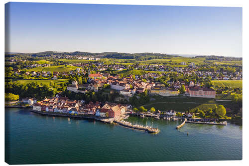 Canvas-taulu A bird's eye view of Meersburg on Lake Constance