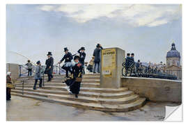 Adesivo murale A Windy Day on the Pont des Arts