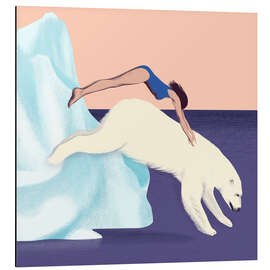 Magnettafel Sprung ins Wasser