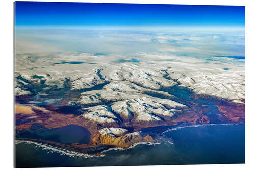 Tableau en plexi-alu Southeast coast of Iceland