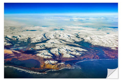 Selvklebende plakat Southeast coast of Iceland