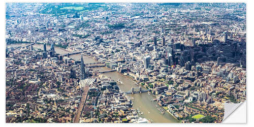 Wall sticker London and the Thames