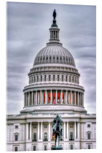 Acrylglasbild Kuppel des Capitols in Washington DC