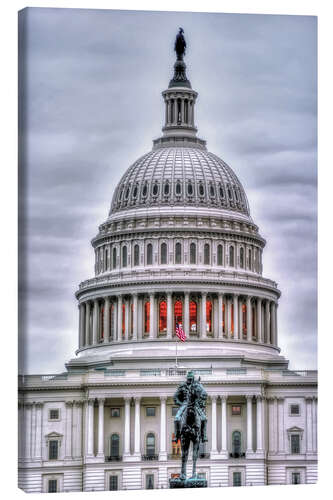 Canvas print Dome of the Capitol in Washington DC