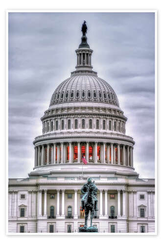 Poster Dome of the Capitol in Washington DC