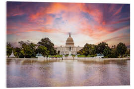 Acrylic print Capitol in Washington DC