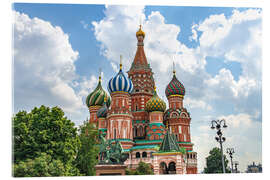 Acrylglasbild Basilius Kathedrale in Moskau III