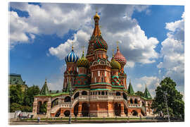 Acrylic print St. Basil&#039;s Cathedral in Moscow II