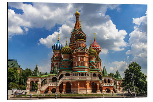 Aluminium print St. Basil's Cathedral in Moscow II