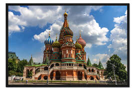 Gerahmter Kunstdruck Basilius Kathedrale in Moskau II