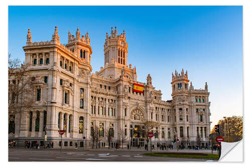 Selvklebende plakat Cybele Palace - Communication Palace, Madrid