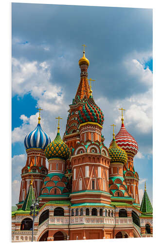 Foam board print St. Basil's Cathedral in Moscow 1