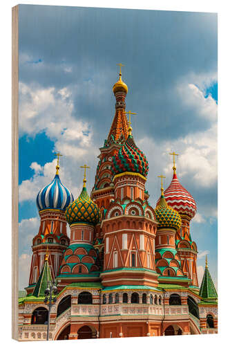 Trätavla St. Basil's Cathedral in Moscow 1