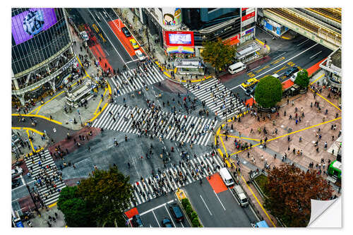 Vinilo para la pared Shibuya Crossing, Tokyo