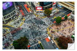 Selvklebende plakat Shibuya Crossing, Tokyo