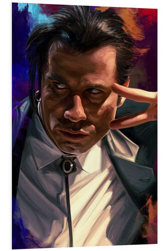 Tableau en PVC Pulp Fiction - John Travolta