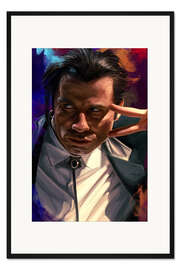 Gerahmter Kunstdruck Pulp Fiction - John Travolta
