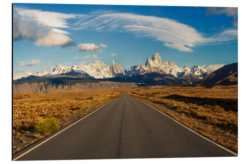 Alubild Eine Straße in Patagonien