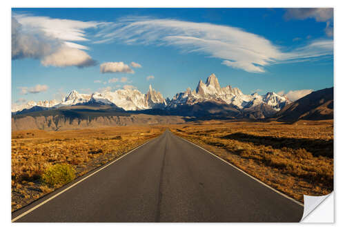 Wall sticker Road in Patagonia