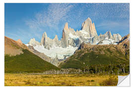 Naklejka na ścianę Sunny day at Fitz Roy in Patagonia