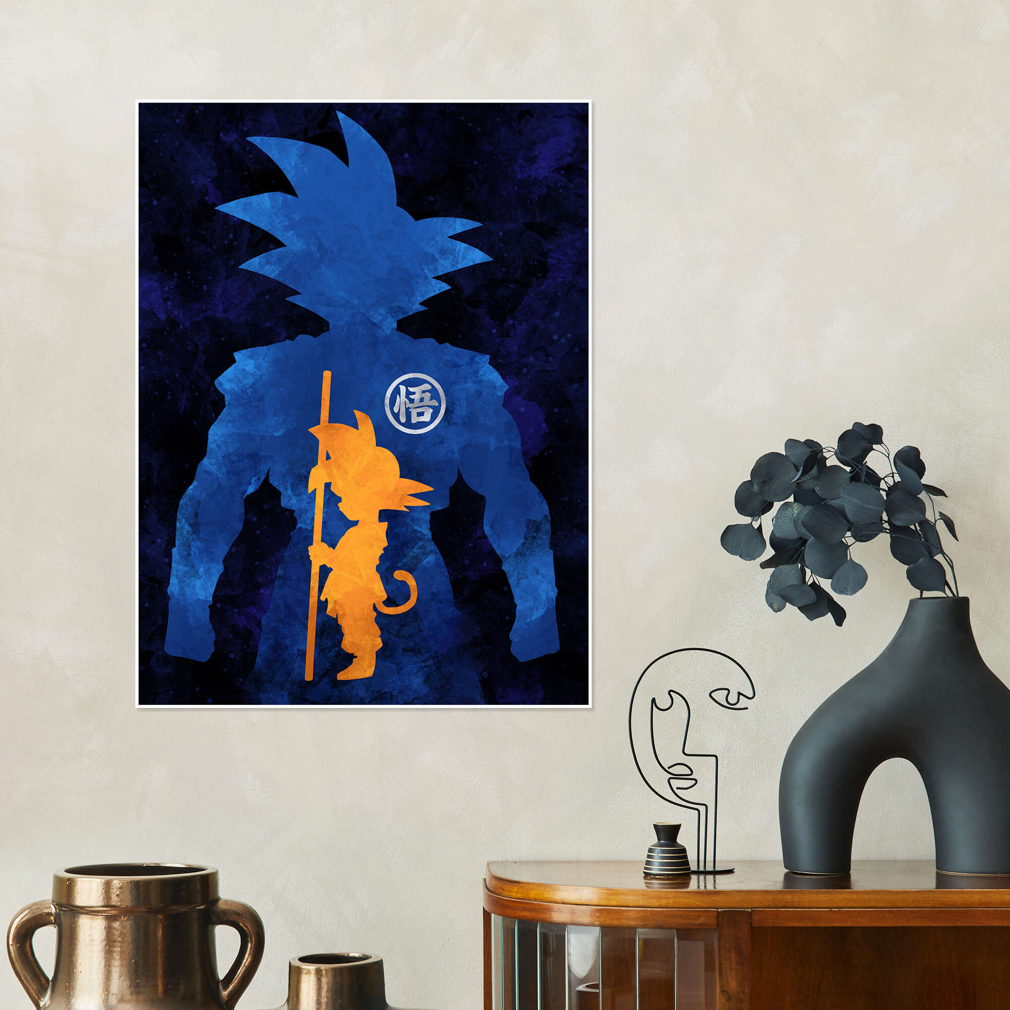 Dragon Ball Goku de Nikita Abakumov en póster, lienzo y mucho más