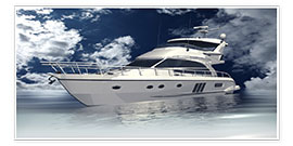 Obra artística  Modern luxury yacht on the sea - Kalle60