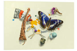 Stampa su PVC Little horse and butterfly