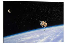 Magnettafel Sektkorken im All